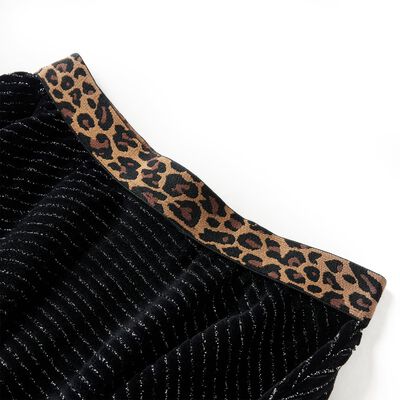 Gonna da Bambina con Vita Leopardata Nera 104