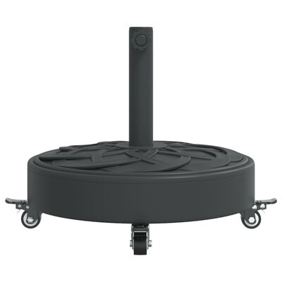 vidaXL Base per Ombrellone con Ruote per Pali Ø38/48 mm 27 kg Rotonda