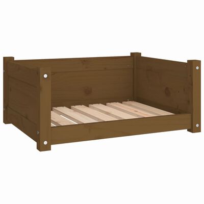 vidaXL Cuccia per Cani ambra 65,5x50,5x28cm in Legno Massello di Pino