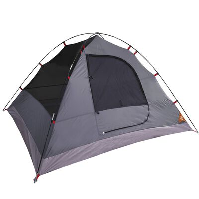 vidaXL Tenda da Campeggio a Cupola 3 Persone Arancione Impermeabile