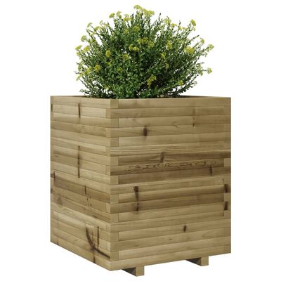 vidaXL Fioriera da Giardino 60x60x72 cm in Legno di Pino Impregnato