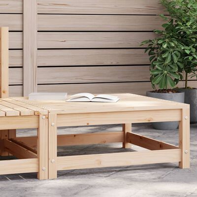 vidaXL Poggiapiedi da Giardino 70x70x30 cm in Legno Massello di Pino