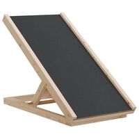 vidaXL Rampa per Cani Grigia 70x35 cm in Legno Massello di Abete