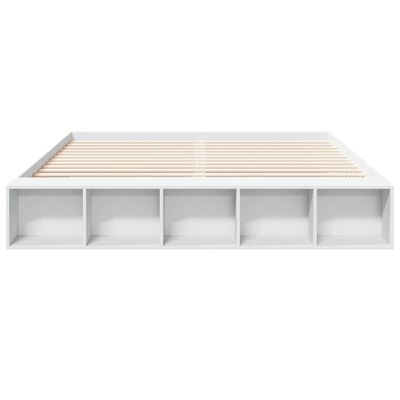 vidaXL Giroletto Bianco 200x200 cm in Legno Multistrato