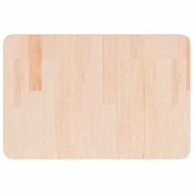 vidaXL Piano Bagno 60x40x2,5 cm in Legno Massello Non Trattato