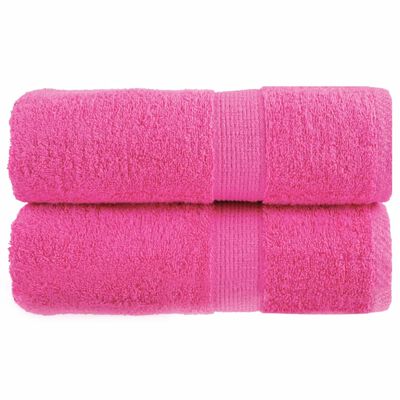 vidaXL Salviette Premium SOLUND 2 pz Rosa 30x30 cm 600 g/m²