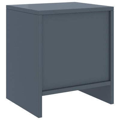 vidaXL Comodini 2 pz Grigio Chiaro 35x30x40 cm Legno Massello di Pino