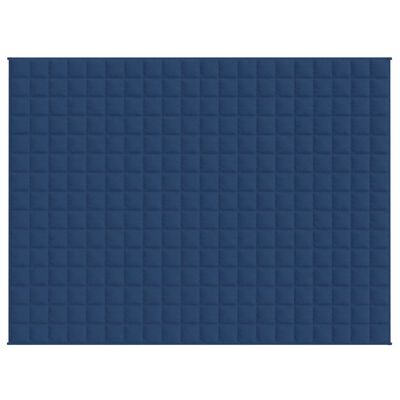 vidaXL Coperta Ponderata Blu 152x203 cm 11 kg Tessuto