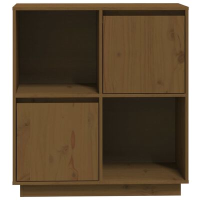 vidaXL Credenza Marrone Ambrato 74x35x80 cm in Legno Massello di Pino