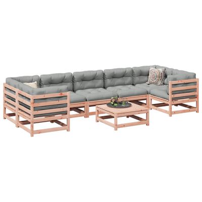 vidaXL Set Divani da Giardino 8 pz in Legno Massello Abete Douglas