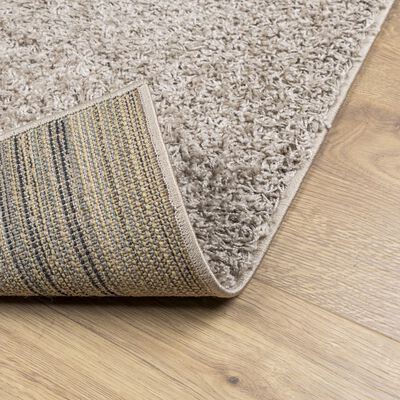 vidaXL Tappeto Shaggy PAMPLONA a Pelo Lungo Moderno Beige 160x230 cm