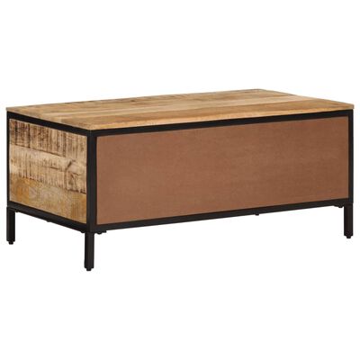 vidaXL Tavolino da Salotto 90x50x30 cm Legno Massello di Mango Grezzo