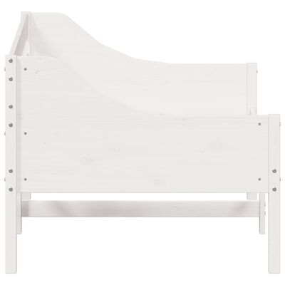 vidaXL Dormeuse senza Materasso Bianca 90x200 cm Legno Massello Pino