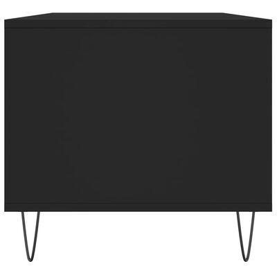 vidaXL Tavolino da Salotto Nero 90x49x45 cm in Legno Multistrato