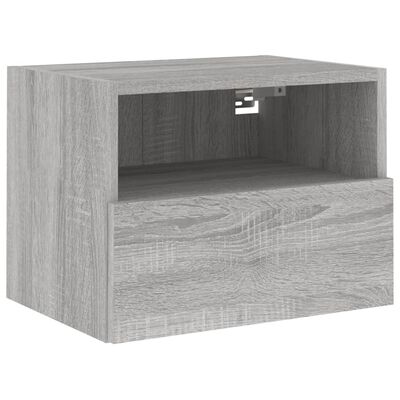 vidaXL Mobili TV Muro 2pz Grigio Sonoma 40x30x30 cm Legno Multistrato