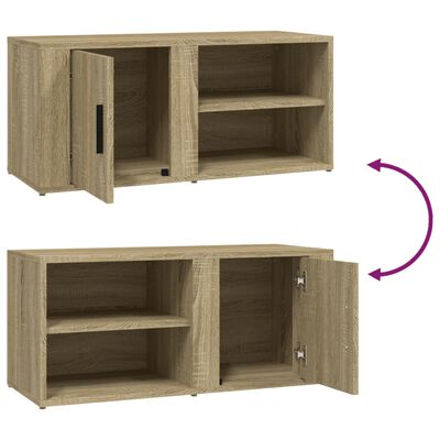 vidaXL Mobili per TV 2pz Rovere Sonoma 80x31,5x36 cm Legno Multistrato