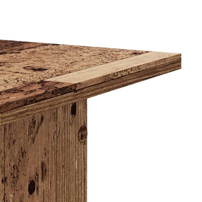 vidaXL Supporti per Piante 2 pz Legno Vecchio 30x30x95 cm Truciolato