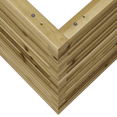 vidaXL Fioriera da Giardino 60x60x68,5 cm in Legno di Pino Impregnato