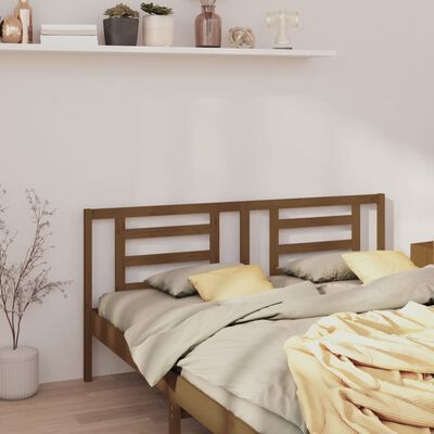 vidaXL Testiera per Letto ambra 206x4x100 cm in Legno Massello di Pino