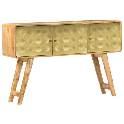 vidaXL Credenza in Legno Massello di Mango 120x30x80 cm