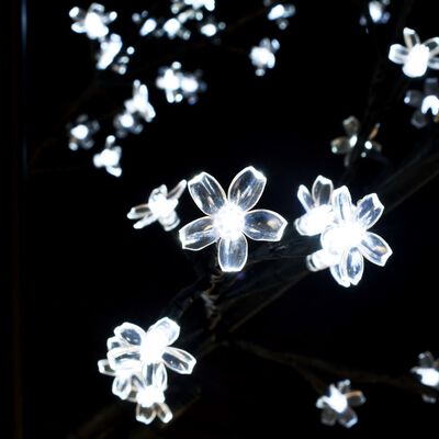 vidaXL Albero di Natale 1200 LED Bianco Freddo Ciliegio in Fiore 400cm