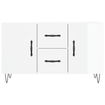 vidaXL Credenza Bianco Lucido 100x36x60 cm in Legno Multistrato