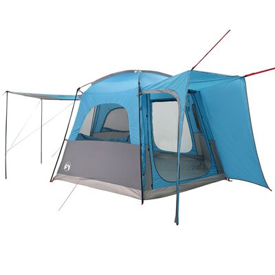 vidaXL Tenda da Campeggio da Auto per 4 Persone Blu Impermeabile