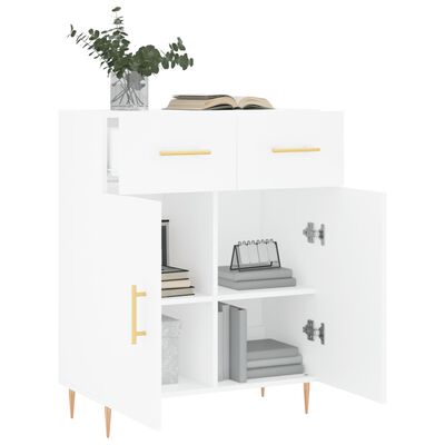 vidaXL Credenza Bianca 69,5x34x90 cm in Legno Multistrato