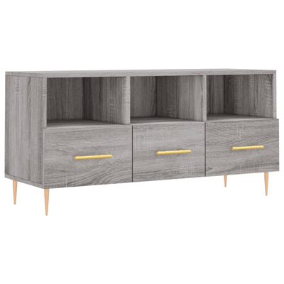 vidaXL Mobile TV Grigio Sonoma 102x36x50 cm in Legno Multistrato