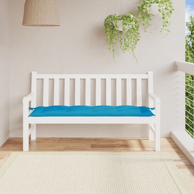 vidaXL Cuscino per Panca Azzurro 150x50x7 cm in Tessuto Oxford