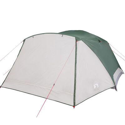 vidaXL Tenda da Campeggio a Cupola per 6 Persone Verde Impermeabile