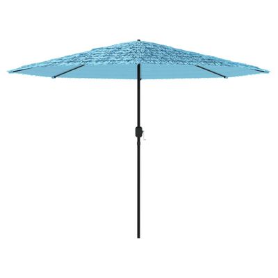 vidaXL Ombrellone Giardino con Palo in Acciaio Blu 388x388x248 cm