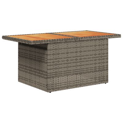 vidaXL Set Divano da Giardino 8 pz con Cuscini Grigio in Polyrattan