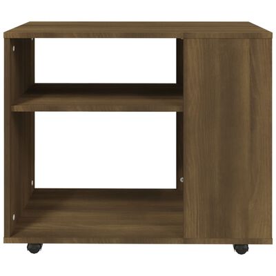 vidaXL Tavolino da Salotto Rovere Marrone 70x35x55cm Legno Multistrato