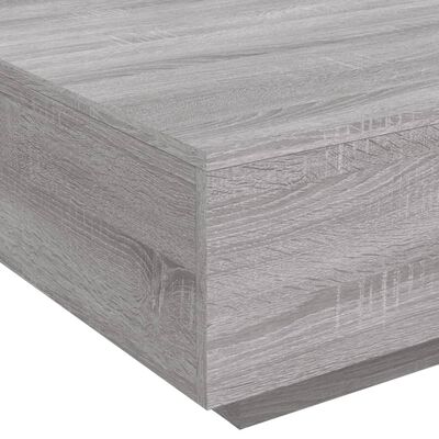 vidaXL Tavolino da Salotto Grigio Sonoma 80x80x31 cm Legno Multistrato