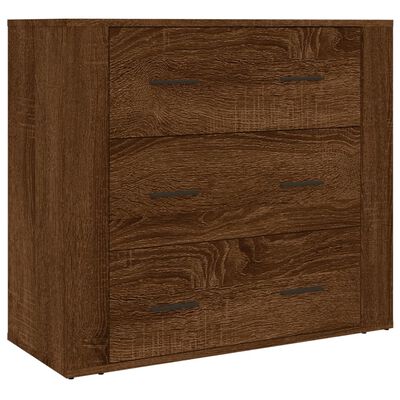 vidaXL Credenza Rovere Marrone in Legno Multistrato