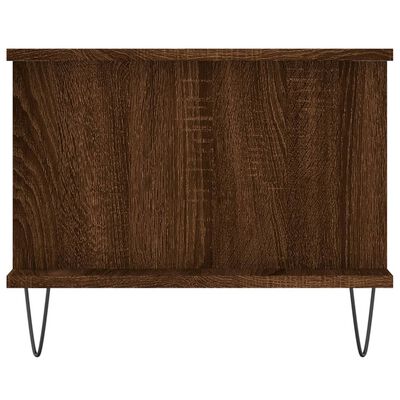 vidaXL Tavolino da Salotto Rovere Marrone 90x50x40cm Legno Multistrato