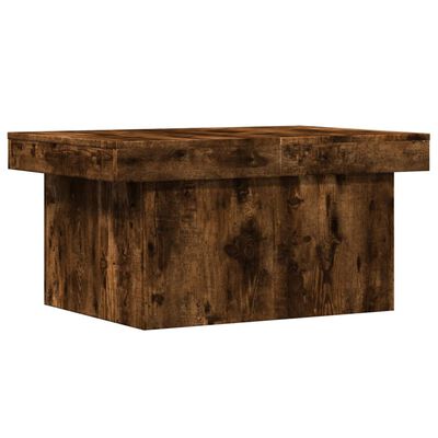 vidaXL Tavolino da Salotto Rovere Fumo 80x55x40 cm Legno Multistrato