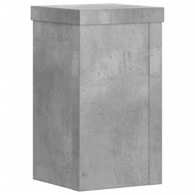 vidaXL Supporti per Piante 2 pz Grigio 10x10x18 cm Legno Multistrato