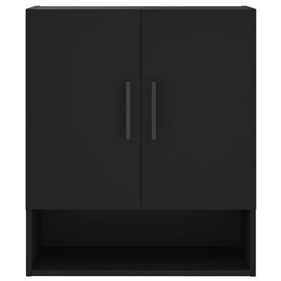 vidaXL Armadietto a Muro Nero 60x31x70 cm in Legno Multistrato