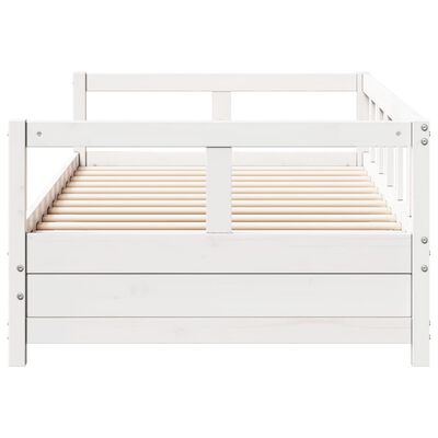 vidaXL Dormeuse senza Materasso Bianca 80x200 cm Legno Massello Pino