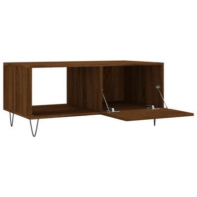 vidaXL Tavolino da Salotto Rovere Marrone 90x50x40cm Legno Multistrato