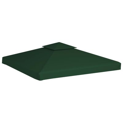 vidaXL Telo di Ricambio per Gazebo 310g/m² Verde 3x3m