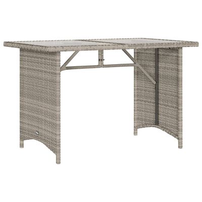 vidaXL Set da Pranzo da Giardino 2 pz con Cuscini in Polyrattan Grigio