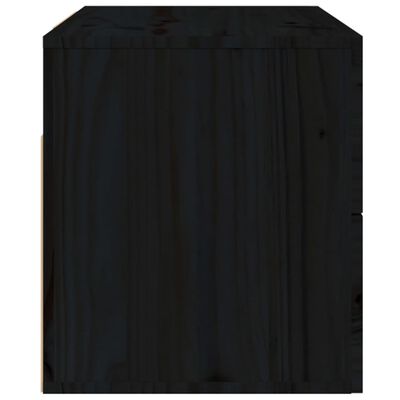 vidaXL Comodini a Muro 2 pz Nero 50x36x40 cm