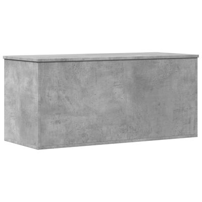 vidaXL Contenitore Grigio Cemento 100x42x46 cm in Legno Multistrato