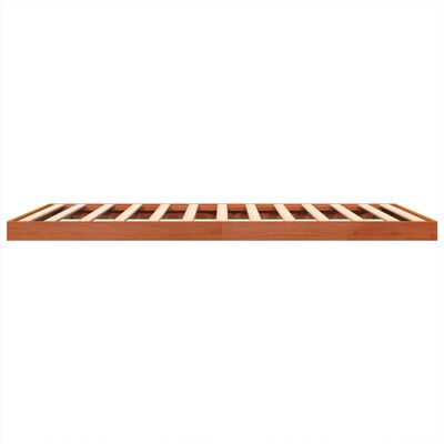 vidaXL Giroletto Marrone Cera 120x200 cm in Legno Massello di Pino