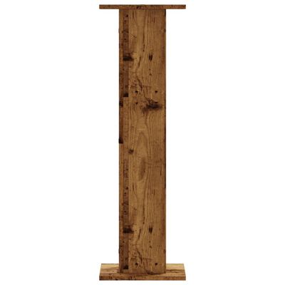 vidaXL Supporti per Piante 2 pz Legno Vecchio 30x30x95 cm Truciolato