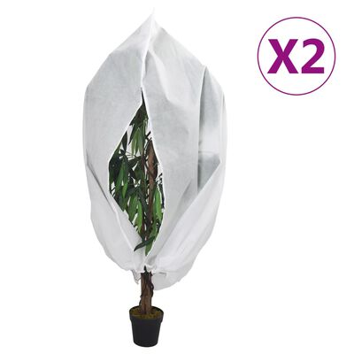 vidaXL Coperture con Cerniera per Piante 2pz 70 g/m² 2,36x2 m