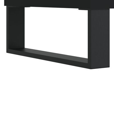 vidaXL Credenza Nero 34,5x34x90 cm in Legno Multistrato